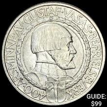 1921 Sweden Gustfa V Silver 2 Kronor UNCIRCULATED