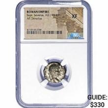 Roman Sept. Severus, AD 193-211 Silver Denarius NGC XF