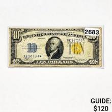 1934A $10 United States SIlver Certificate