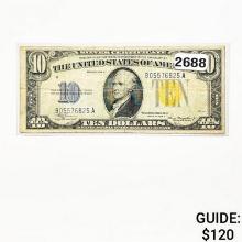 1934A $10 United States SIlver Certificate