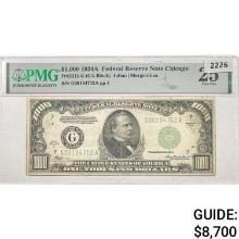 1934A $1000 Federal Reserve Note-Chicago PMG 25