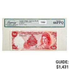 1972 Caymen Islands $10 Currency Board Legacy GEM UNC PPQ
