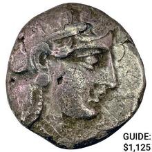 Attica, Athens 393-294 BC Silver Owl Tetradrachm NEARLY UNCIRCULATED