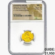Roman Constantine I, AD 307-337 AE3/4 BI Nummus NGC AU