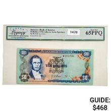 1978 Jamaica $10 Specimen Currency Legacy GEM UNC PPQ