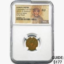 Roman Elagabalus, AD 218-222 Silver Denarius NGC F