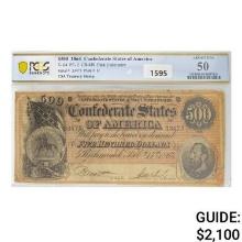 1864 $500 Confederate States of America PCGS 50