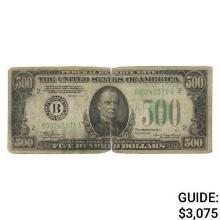 1934 $500 Federal Reserve Note New York