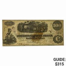 1862 $100 Confederate States of America Note