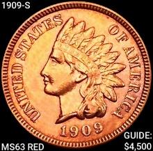 1909-S Indian Head Cent CHOICE BU RD