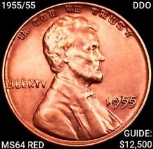 1955/55 DDO Wheat Cent CHOICE BU RD