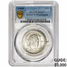 1949 Booker T Half Dollar PCGS MS67