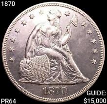 1870 Seated Liberty Dollar GEM PROOF