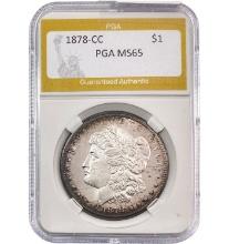 1878-CC Morgan Silver Dollar PGA MS65