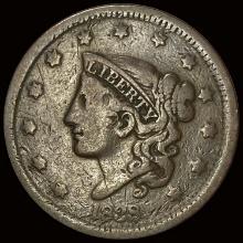 1838 Coronet Head Large Cent LIGHTLY CIRCULATED
