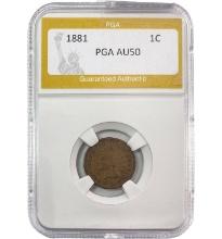 1881 Indian Head Cent PGA AU50