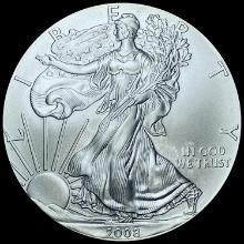 2008-W 1 oz Silver American Eagle GEM BU