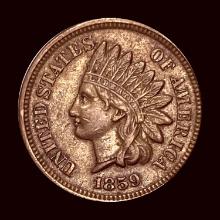 1859 Indian Head Cent CLOSELY UNCIRCULATED