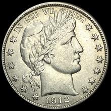 1912-D Silver Barber Half Dollar CLOSELY UNCIRCULATED