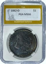 1882-O Morgan Dollar PGA MS66 SILVER