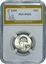 1939 Washington Quarter PGA MS65