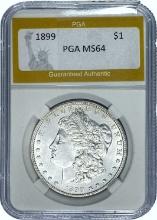 1899 Morgan Dollar PGA MS64 SILVER