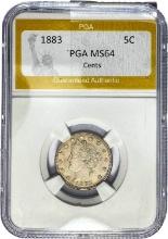1883 Liberty Head Nickel CENTS PGA MS64