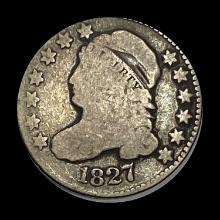 1827 Capped Bust Dime LIGHTLY CIRCULATED