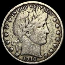 1910-S Silver Barber Half Dollar NICELY CIRCULATED