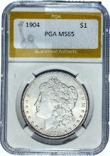 1904 Morgan Silver Dollar PGA MS65