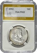 1950 Franklin Half Dollar PGA PR68