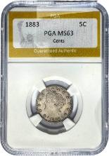1883 Liberty Head Nickel CENTS PGA MS63