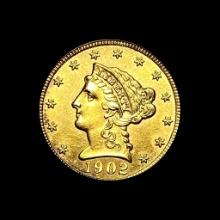 1902 Gold $2.50 Liberty Head Quarter Eagle UNCIRCULATED