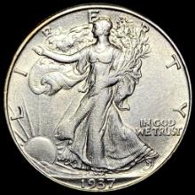 1937-D Silver Walking Liberty Half Dollar CLOSELY UNCIRCULATED
