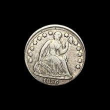 1856 Seated Liberty Half Dime NEARLY UNCIRCULATED