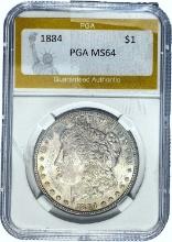 1884 Morgan Dollar PGA MS64