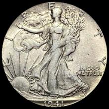 1941-S Silver Walking Liberty Half Dollar UNCIRCULATED