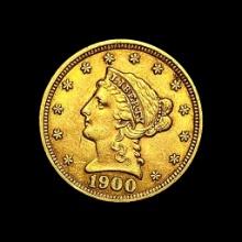 1900 Liberty Head Gold $2.50 Quarter Eagle CLOSELY UNCIRCULATED