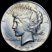 1921 Silver Peace Dollar CHOICE AU