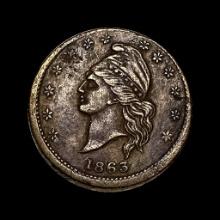 1863 Civil War Token - "God Protect the Union" LIGHTLY CIRCULATED
