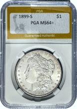 1899-S Morgan Silver Dollar PGA MS64+