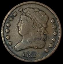 1832 Classic Head Half Cent LIGHTLY CIRCULATED
