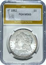 1882 Morgan Silver Dollar PGA MS65