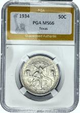 1934 Texas Half Dollar PGA MS66