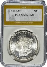 1882-CC Morgan Silver Dollar PGA MS66 DMPL