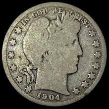 1904-S Silver Barber Half Dollar NICELY CIRCULATED