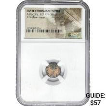 East Roman A.Flacilla, AD 379-386/9 AE4 Nummus NGC