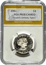 1981 $1 Susan B. Anthony PGA PR68 CAMEO