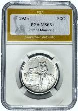 1925 Stone Mountain Half Dollar PGA MS65+