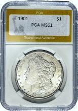 1901 Morgan Silver Dollar PGA MS61